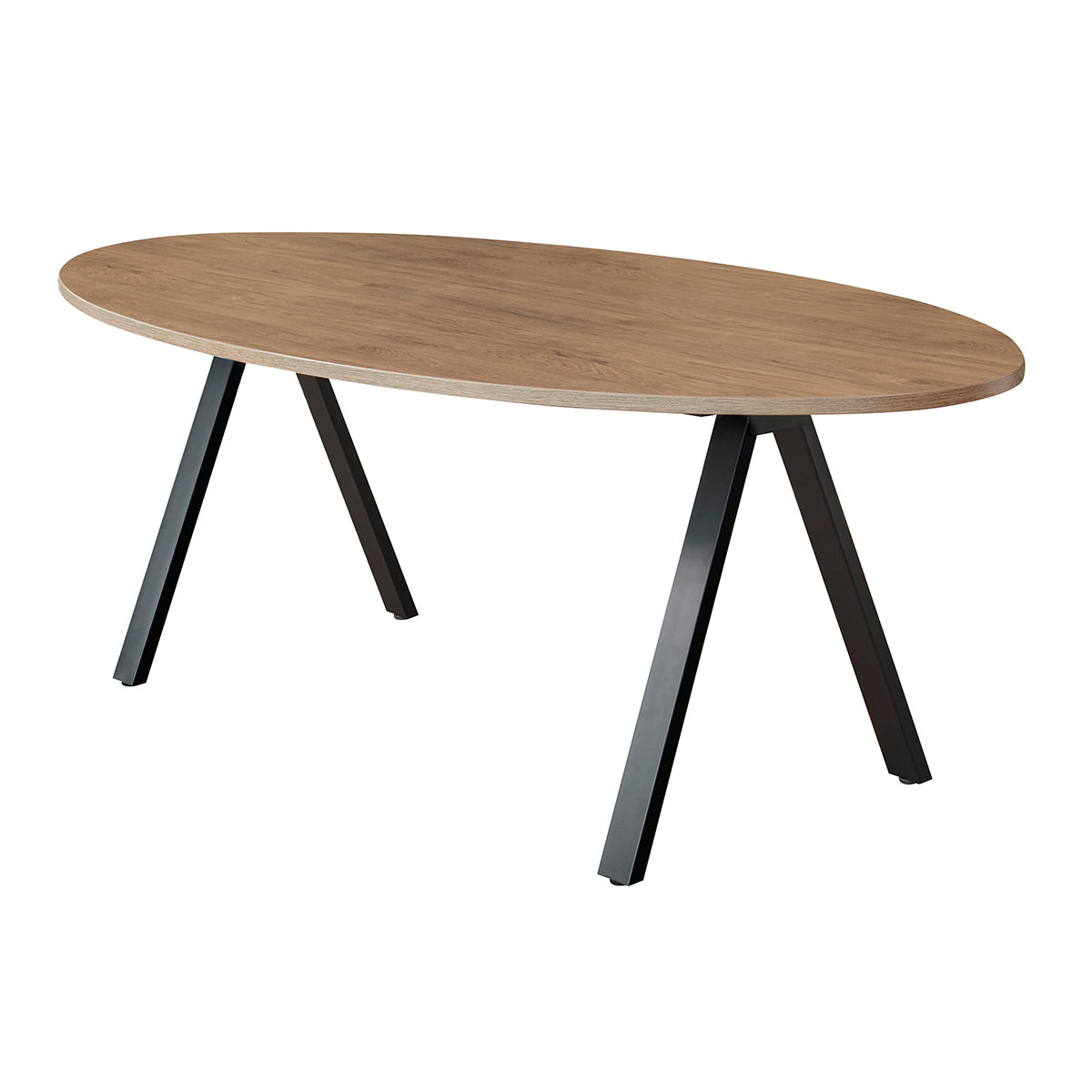 Arpa vergadertafel (ellips) in de kleur zwart.