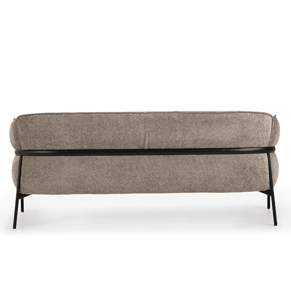 Beige Bank Nova Flow met zwart frame