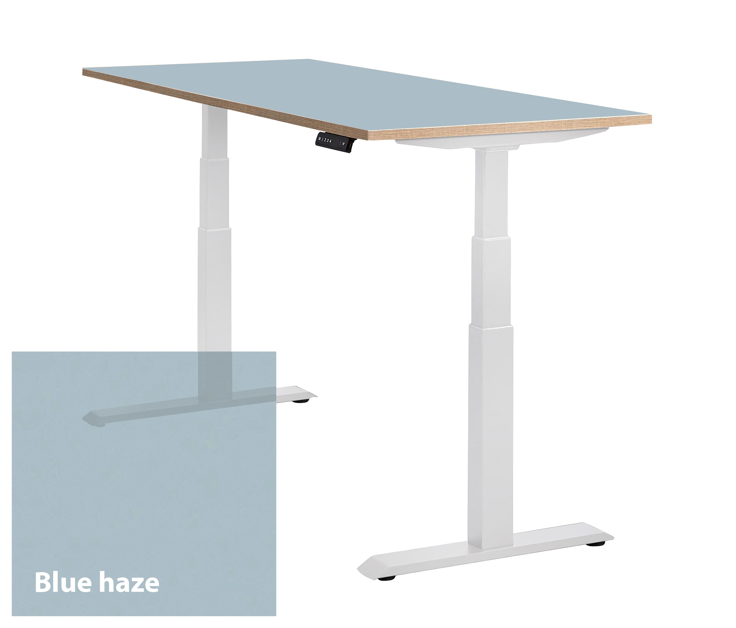 Bureau LINO met een werkblad voorzien van Blue Haze werkblad