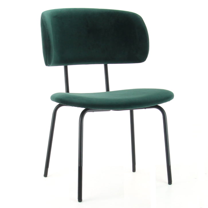 Designstoel six in de kleur zwart.