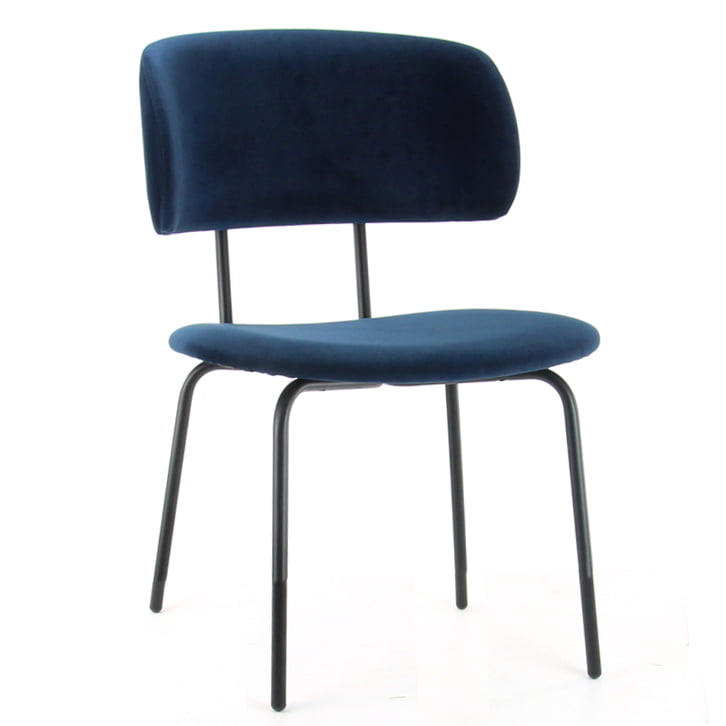 Designstoel six in de kleur zwart.