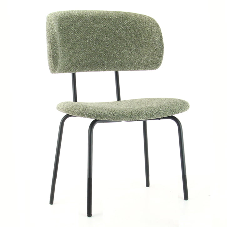 Designstoel six in de kleur zwart.