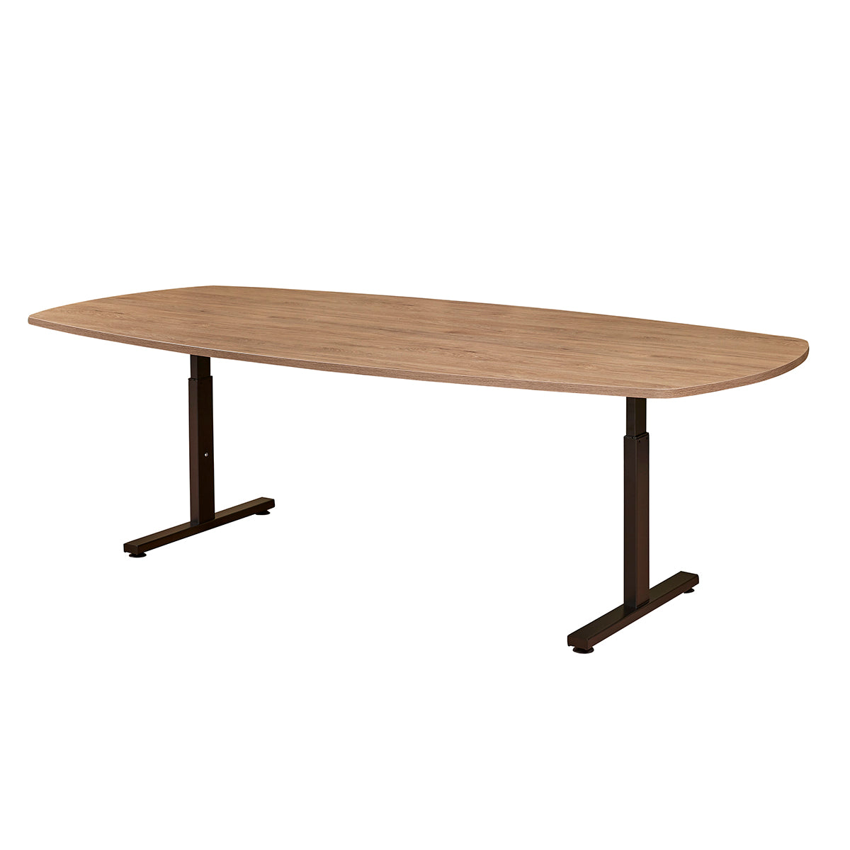 Easy vergadertafel (deens ovaal) in de kleur zwart met ovaal blad.