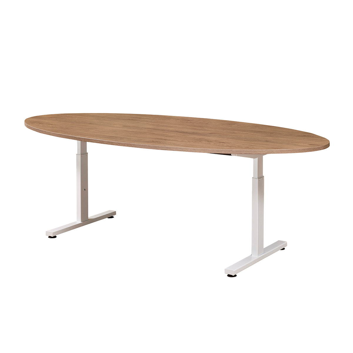 Easy vergadertafel (ellips) in de kleur wit.
