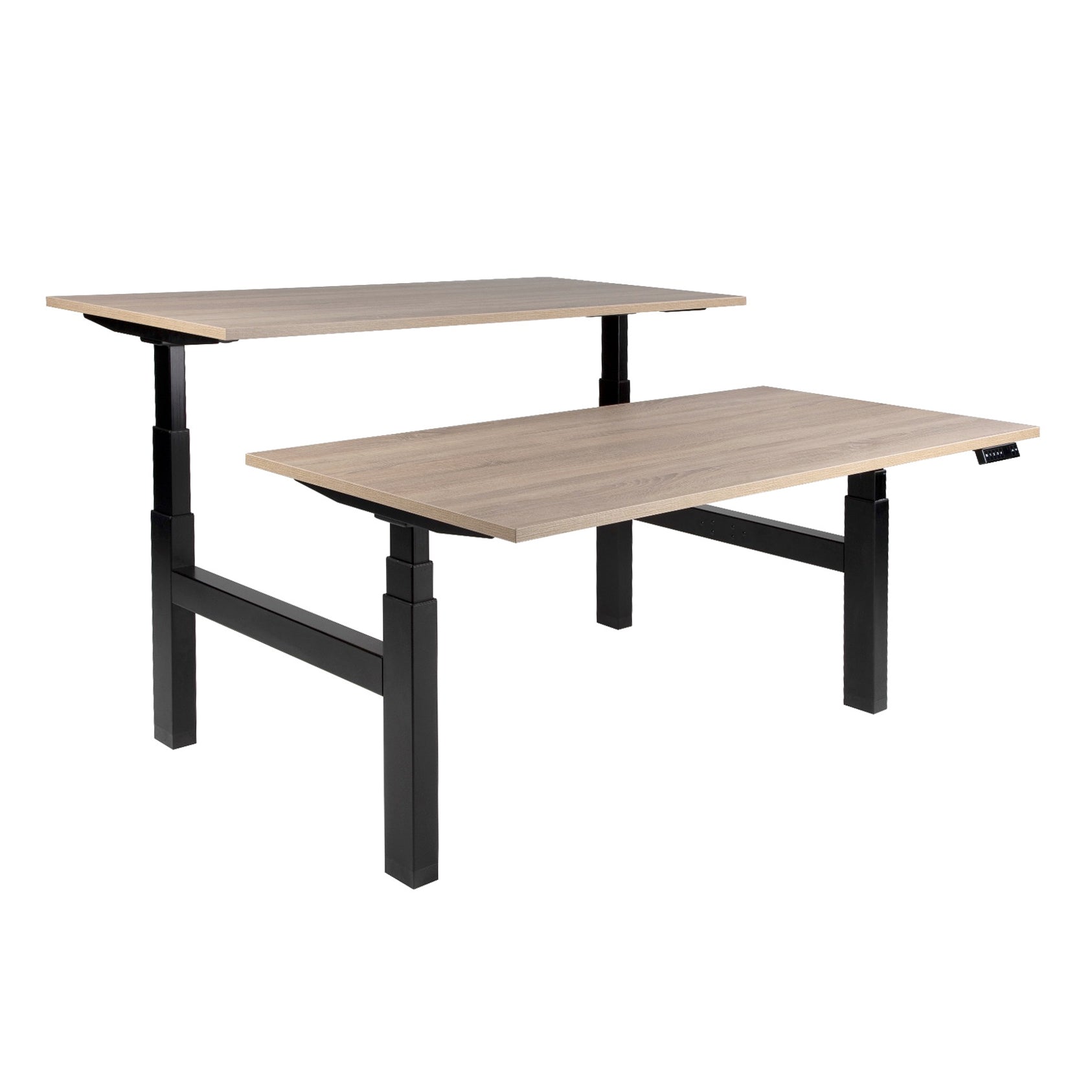 Ergowork duo zit-sta bureau in de kleur zwart.