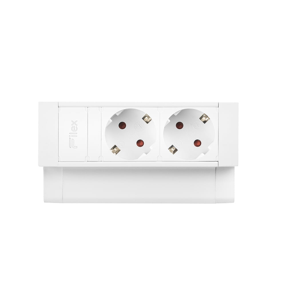 Filex power desk up in de kleur wit.