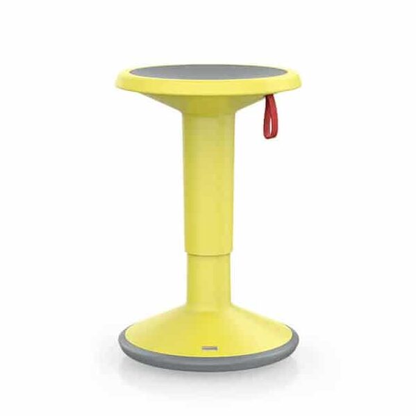 Verstelbare ergonomische interstuhl upis1 in de kleur geel.