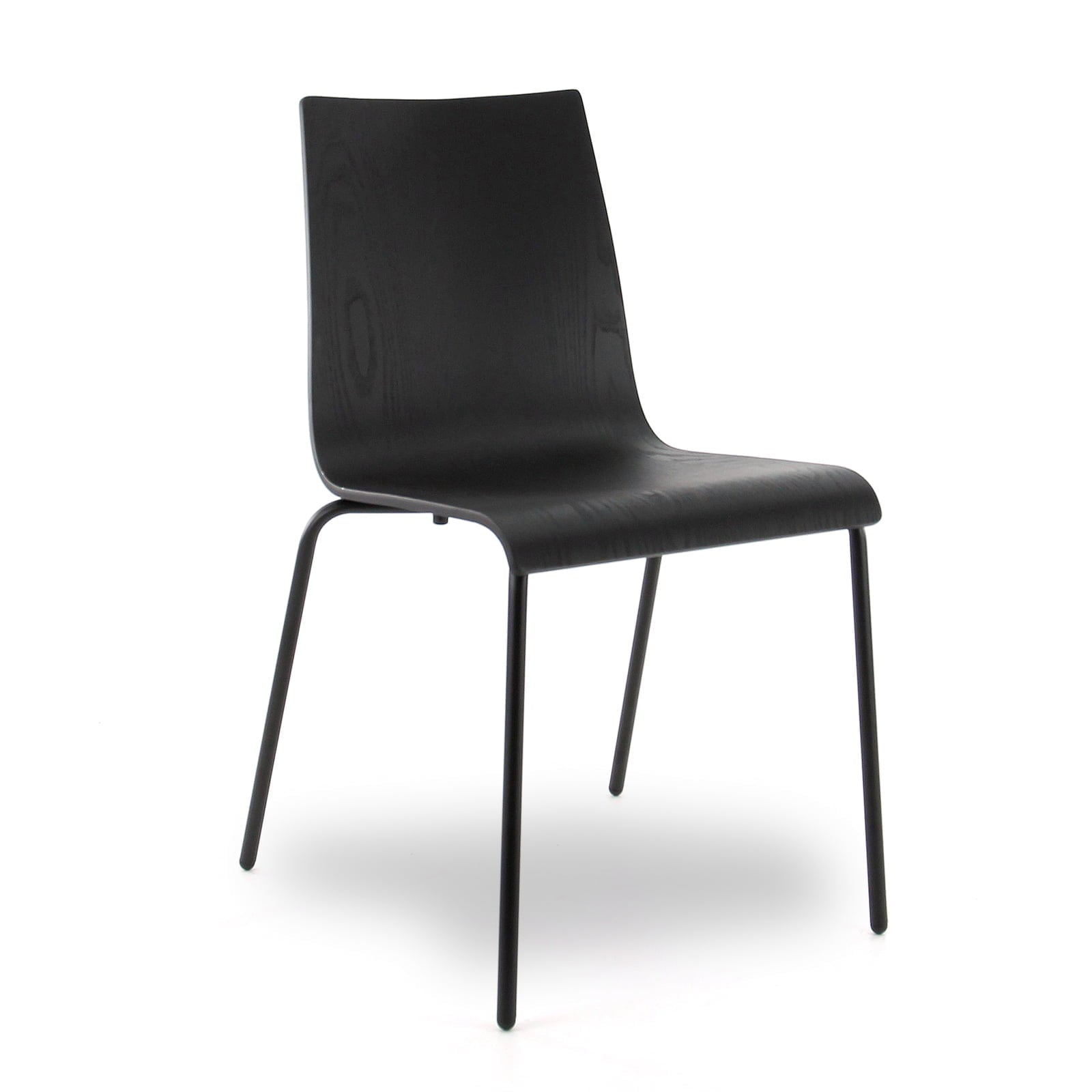 Kantinestoel ease in de kleur zwart.