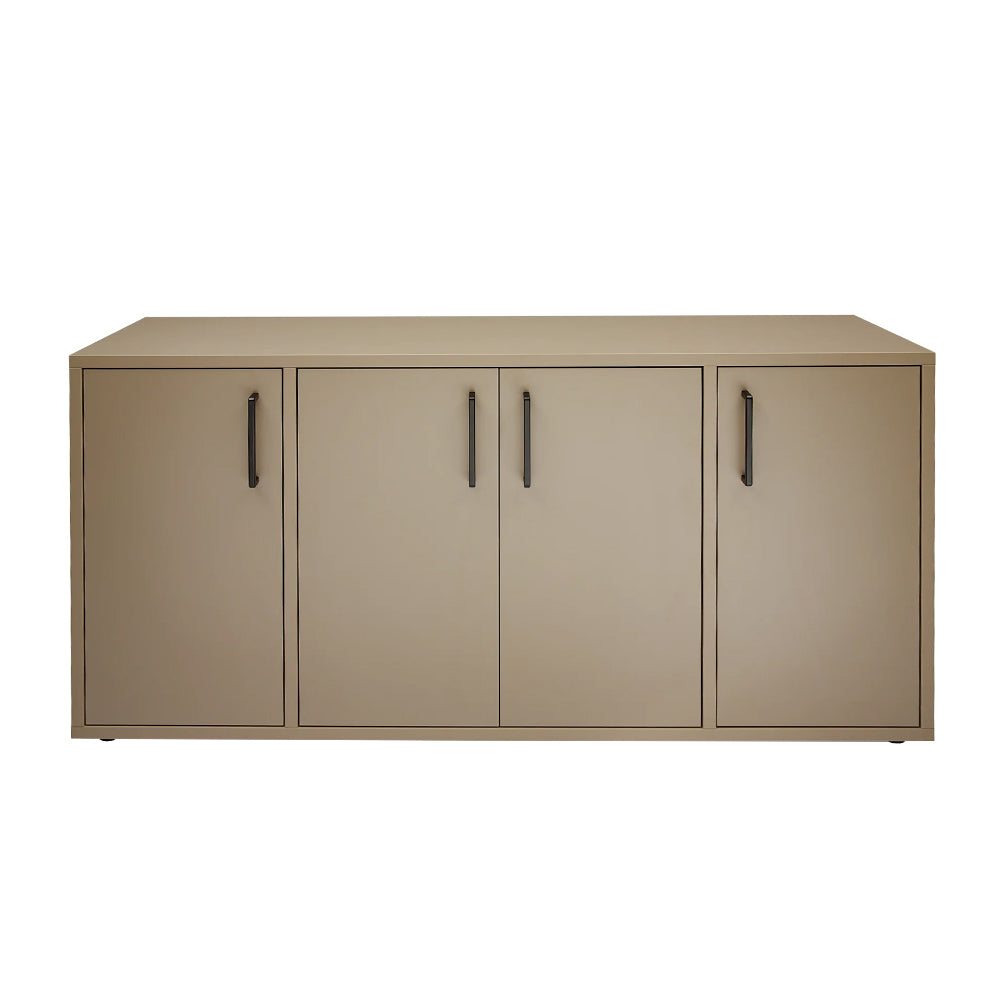 Kast Andres met 4 deurtjes en zwarte handgrepen in de kleur Cuando