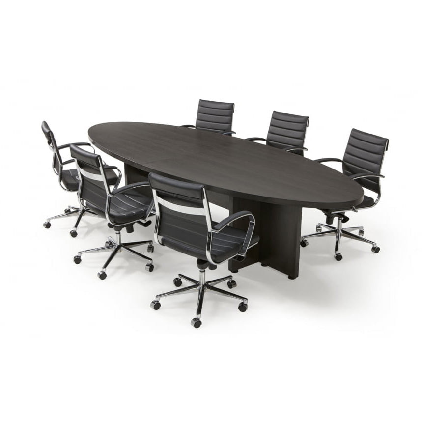 Manager vergadertafel (ellips) in de kleur zwart.