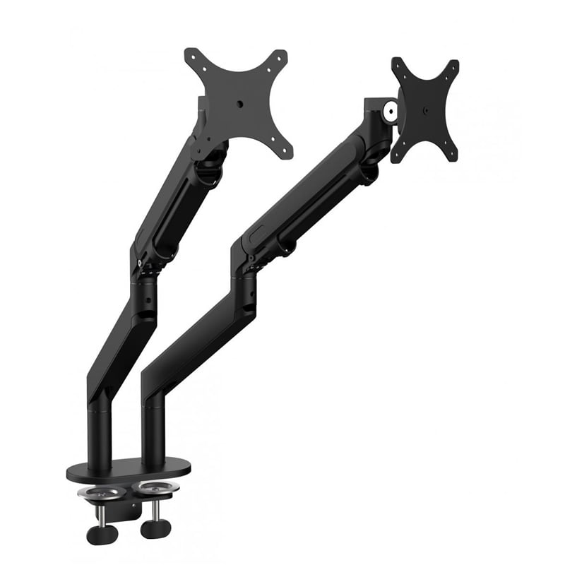 Monitorarm gasveer in de kleur zwart.