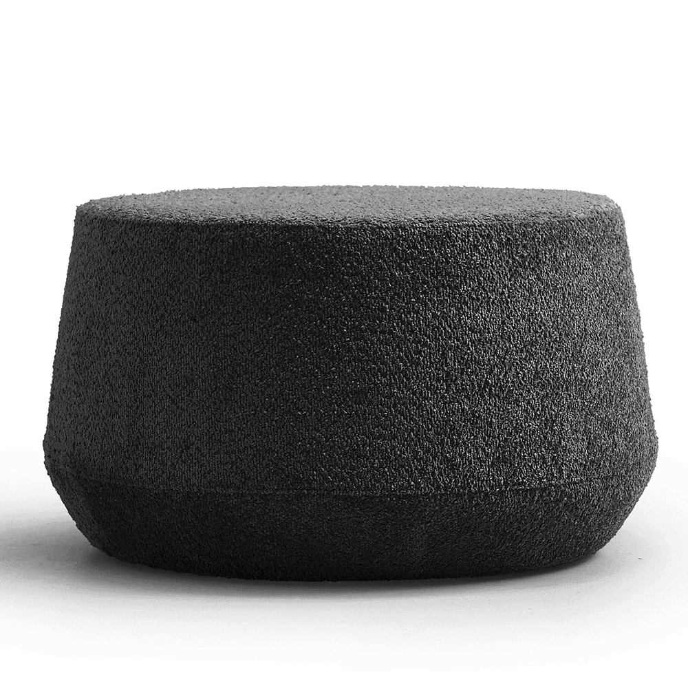 Medium formaat van de Nova Pouf poef uitgevoerd in het zwart