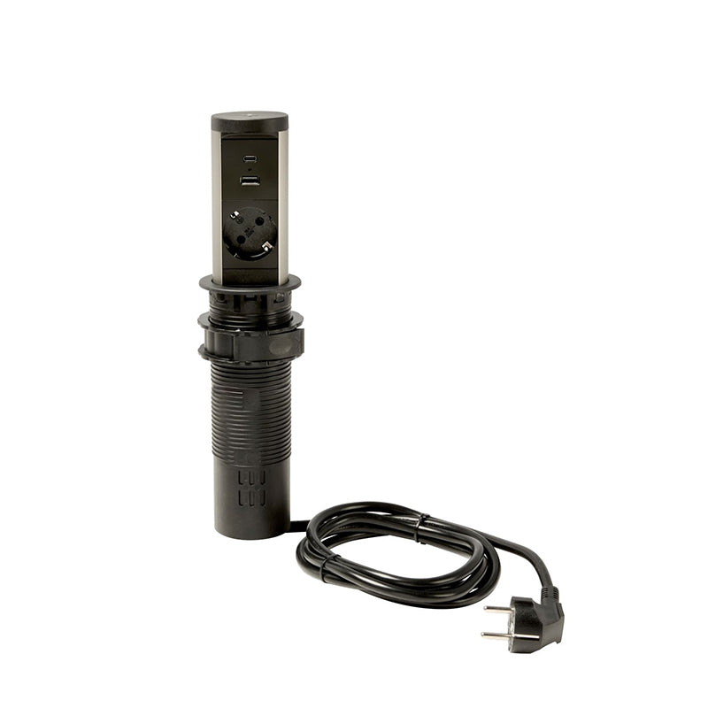 Zwarte Power Pop Up small uitgeklapt