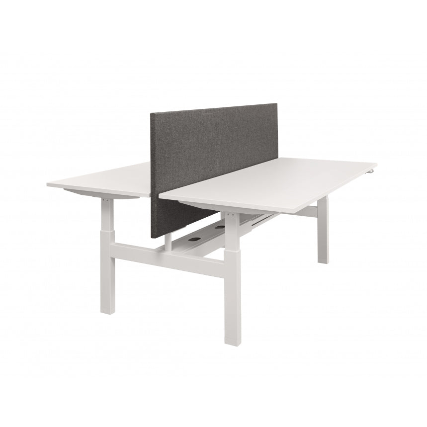 Volledig gestoffeerde akoestische tussenwand Rapid uitgevoerd in antraciete stoffering