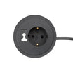 Spot inbouw 1x stroom in de kleur zwart.