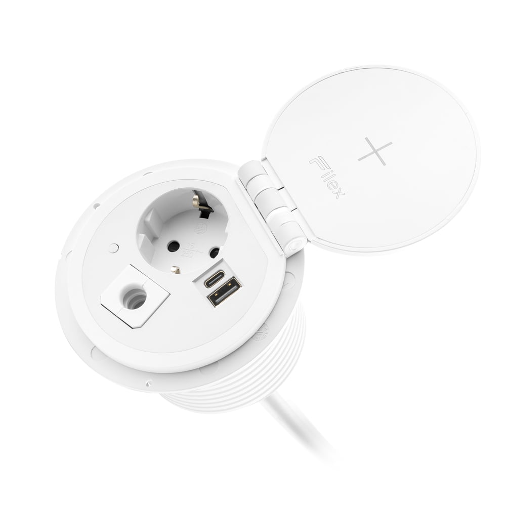 Spot plus inbouw in de kleur wit.