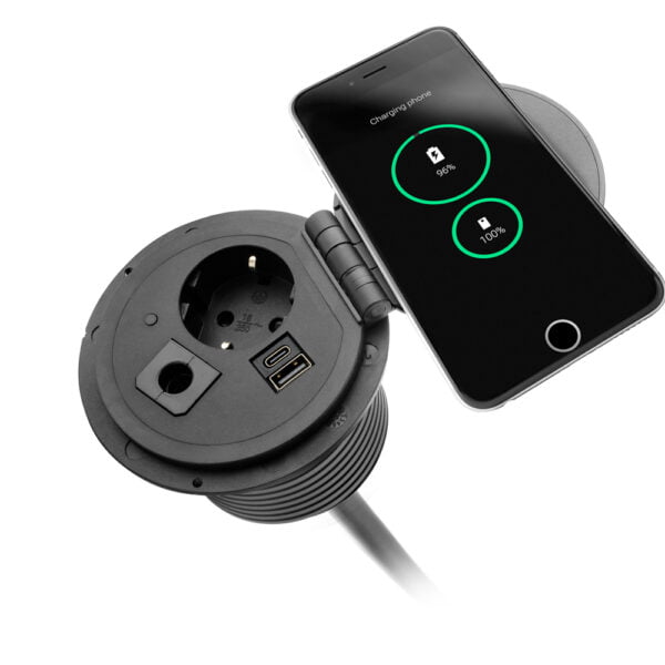 Spot plus inbouw in de kleur zwart.
