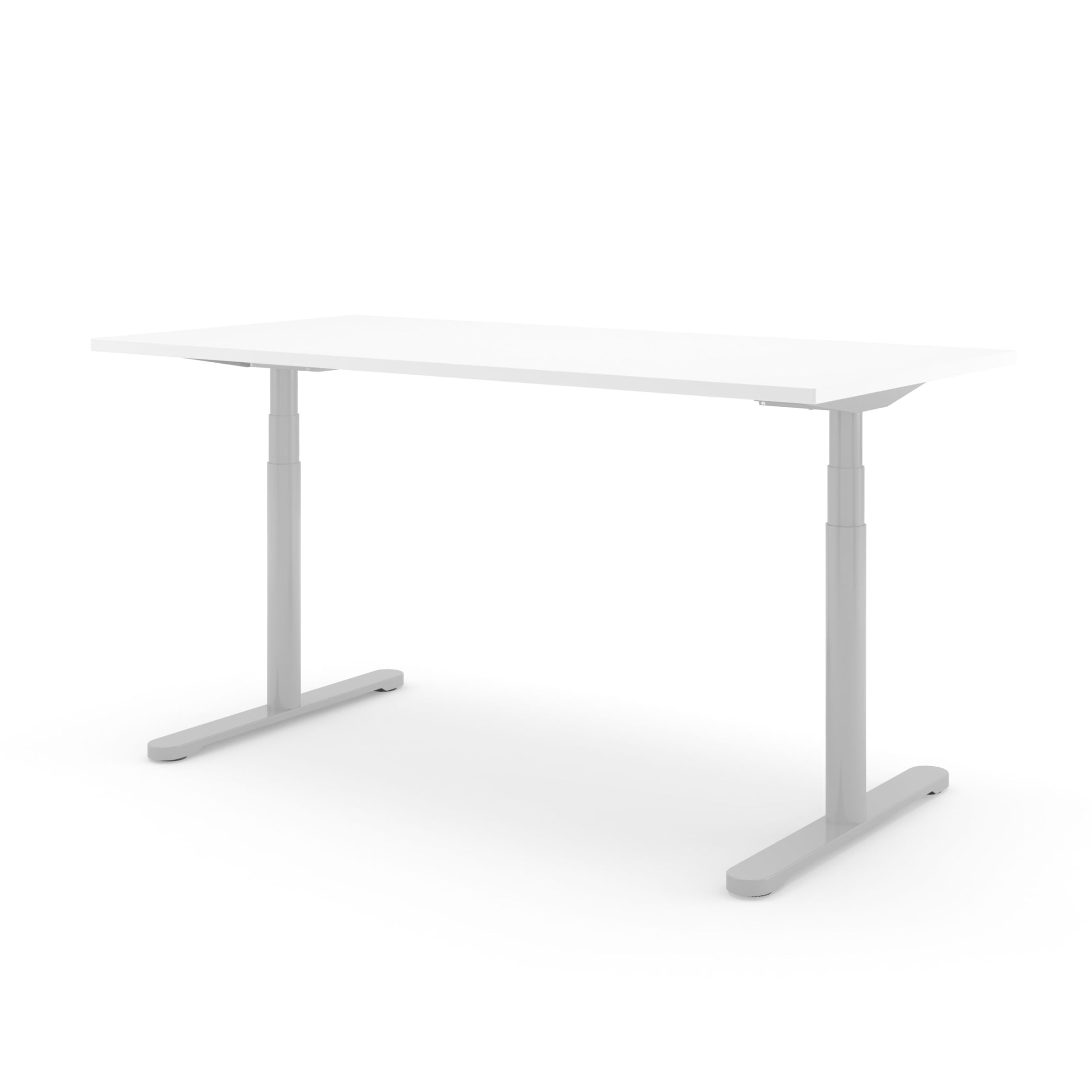 Steelforce pro 870 zit-sta bureau in de kleur wit.