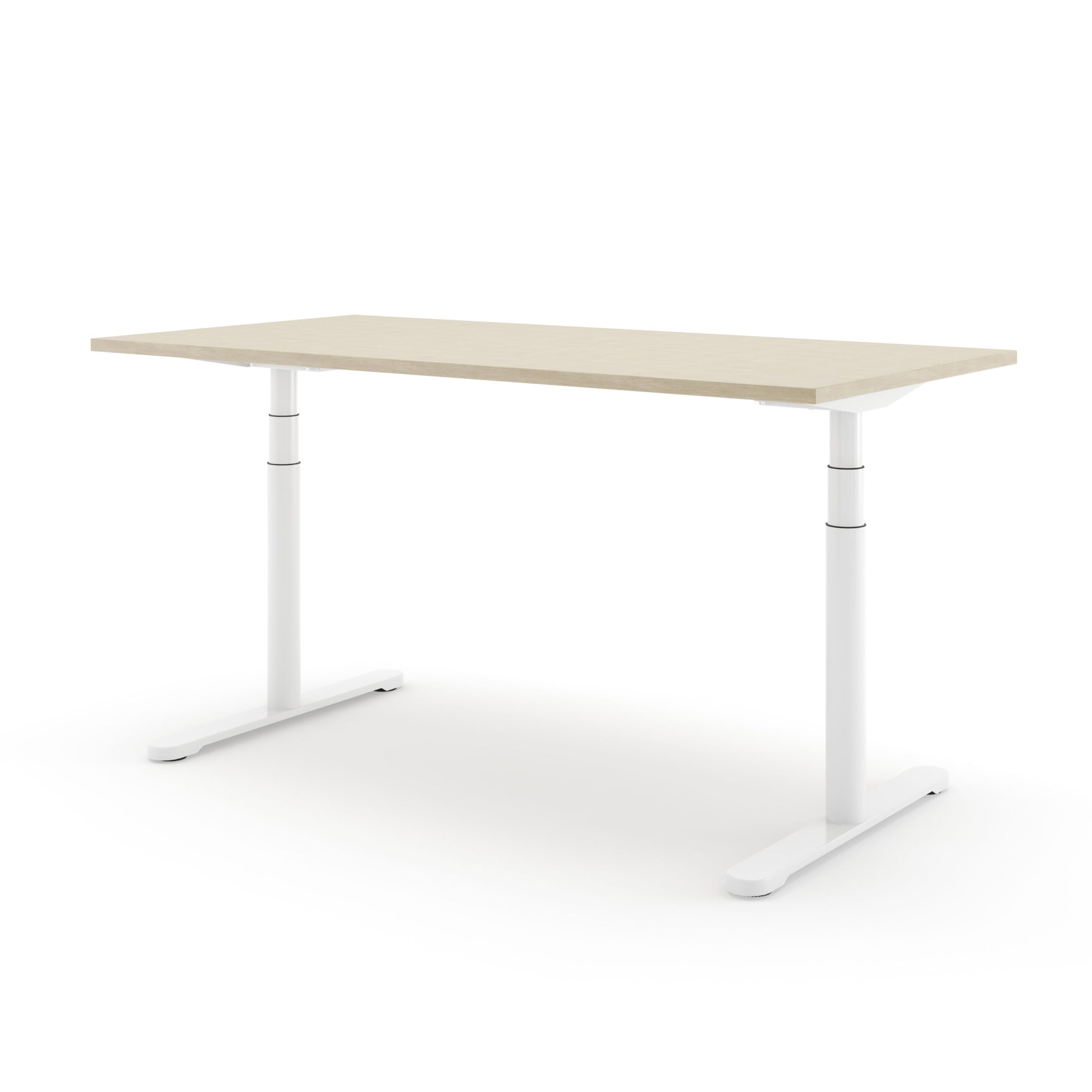 Steelforce pro 870 zit-sta bureau in de kleur wit.