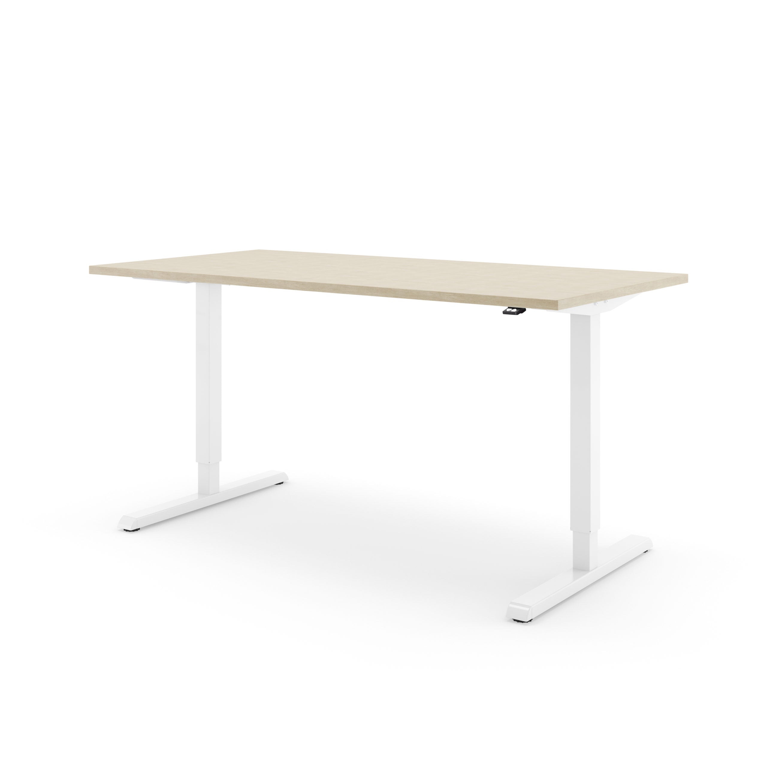Steelforce 300 zit-sta bureau in de kleur wit.