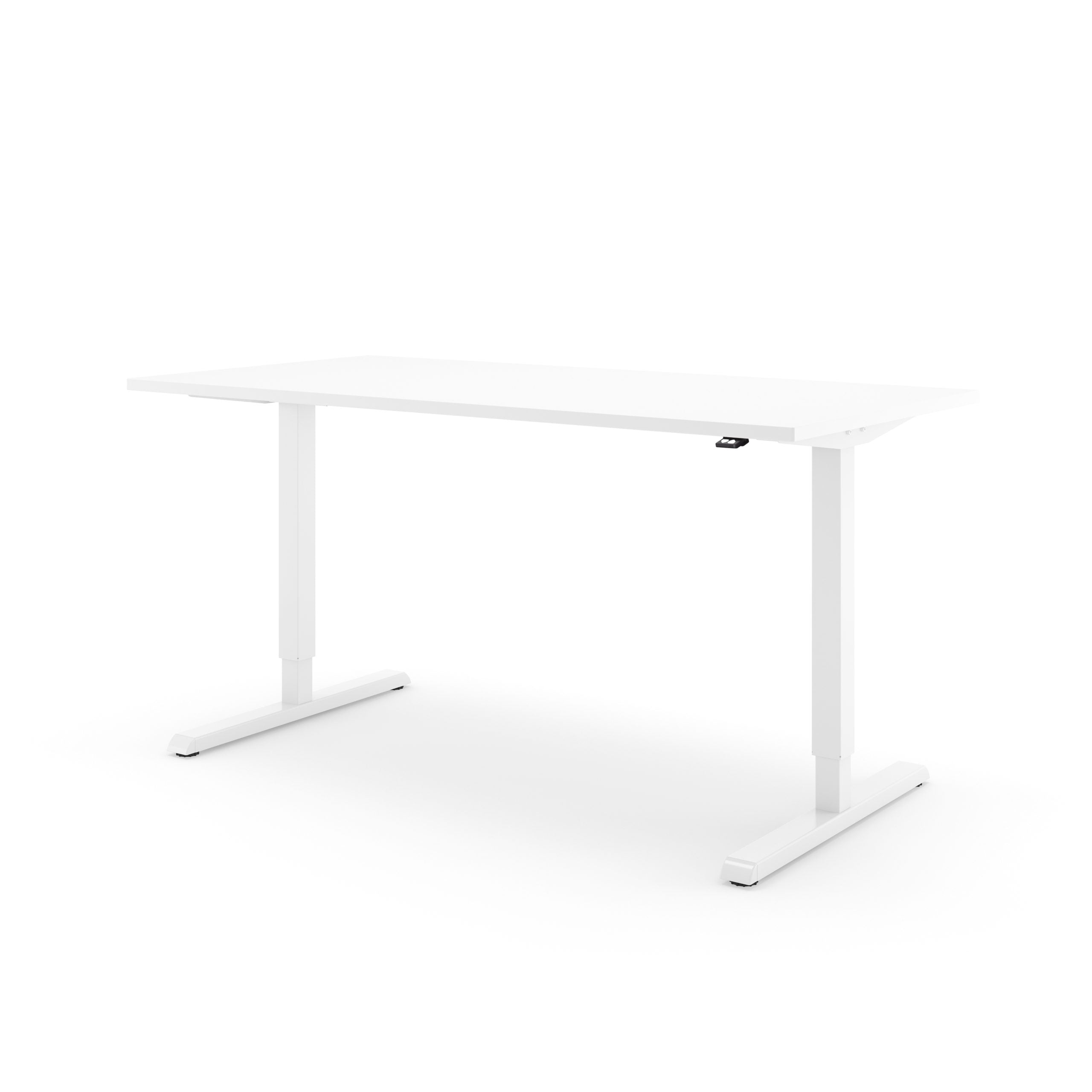 Steelforce 300 zit-sta bureau in de kleur wit.