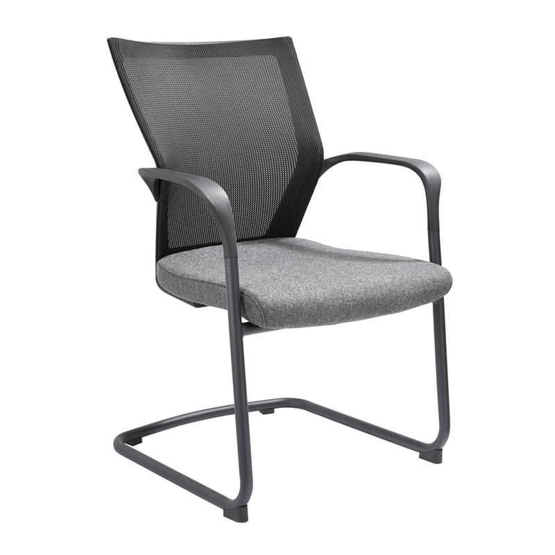 Vergaderstoel marnix in de kleur grijs.