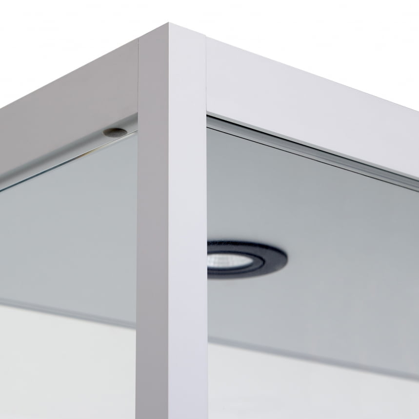 Design vitrinekast met rechthoekig blad.