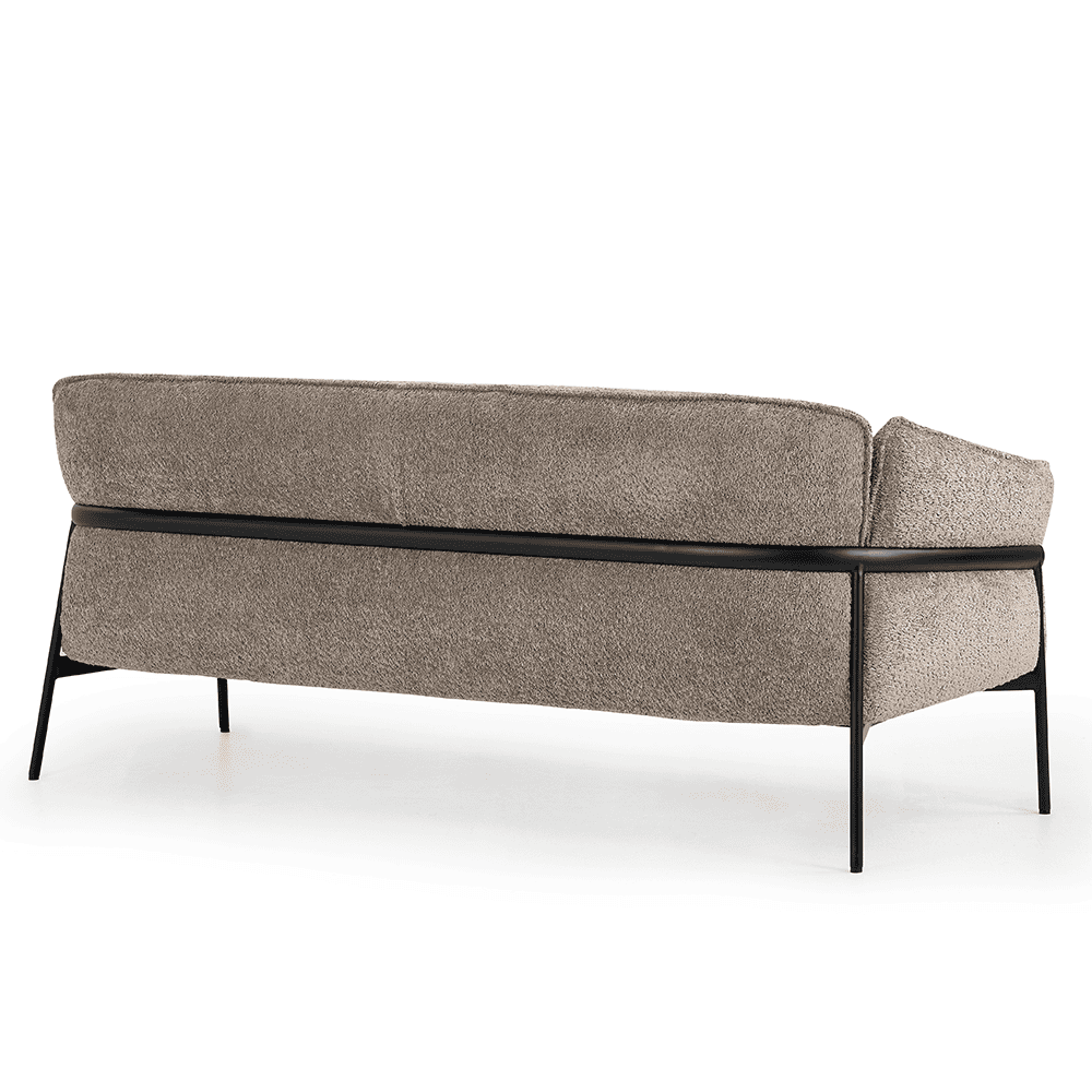 Nova Flow beige tweezitsbank gezien van schuinachter
