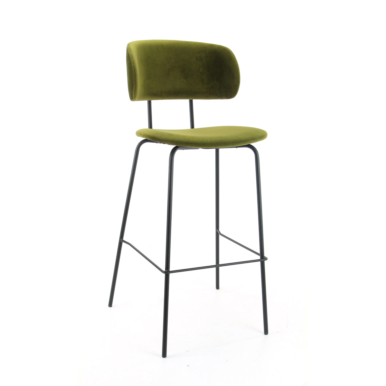 Barstoel seven in de kleur zwart.