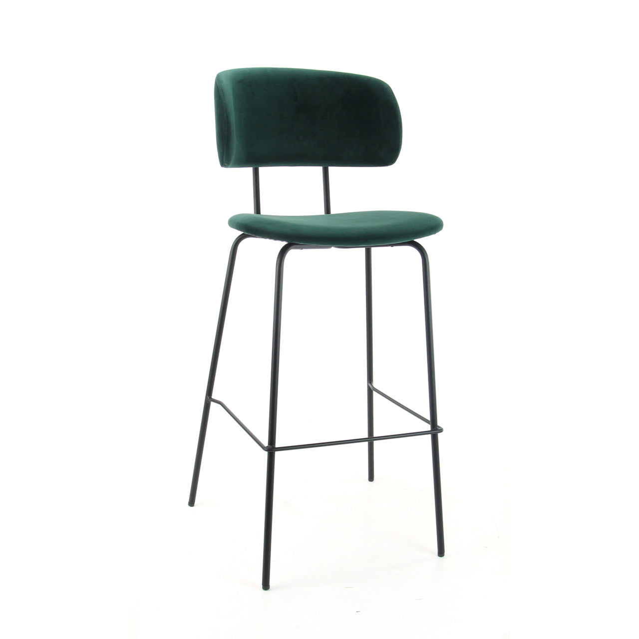 Barstoel seven in de kleur zwart.