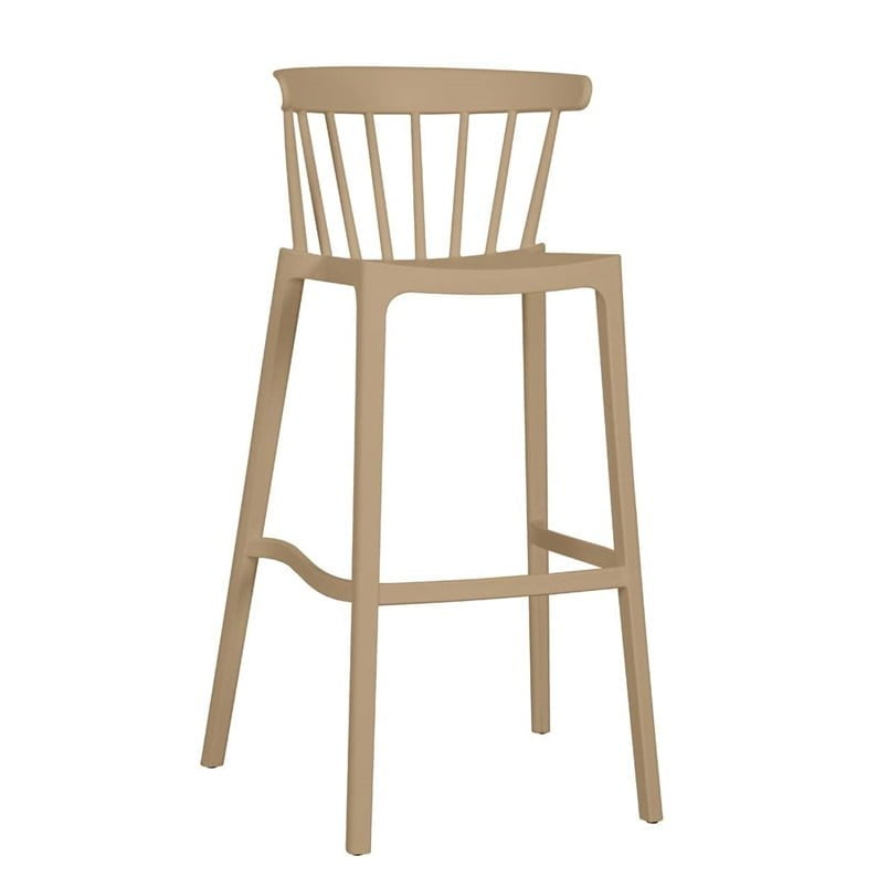 Barstoel vintage in de kleur beige.