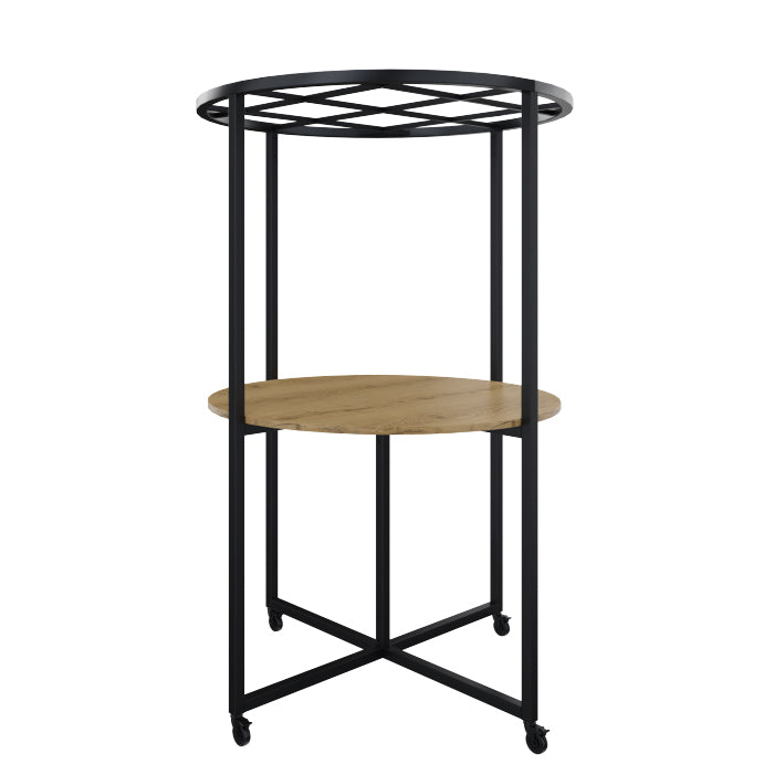 Move bartafel extra in de kleur zwart met rond blad.