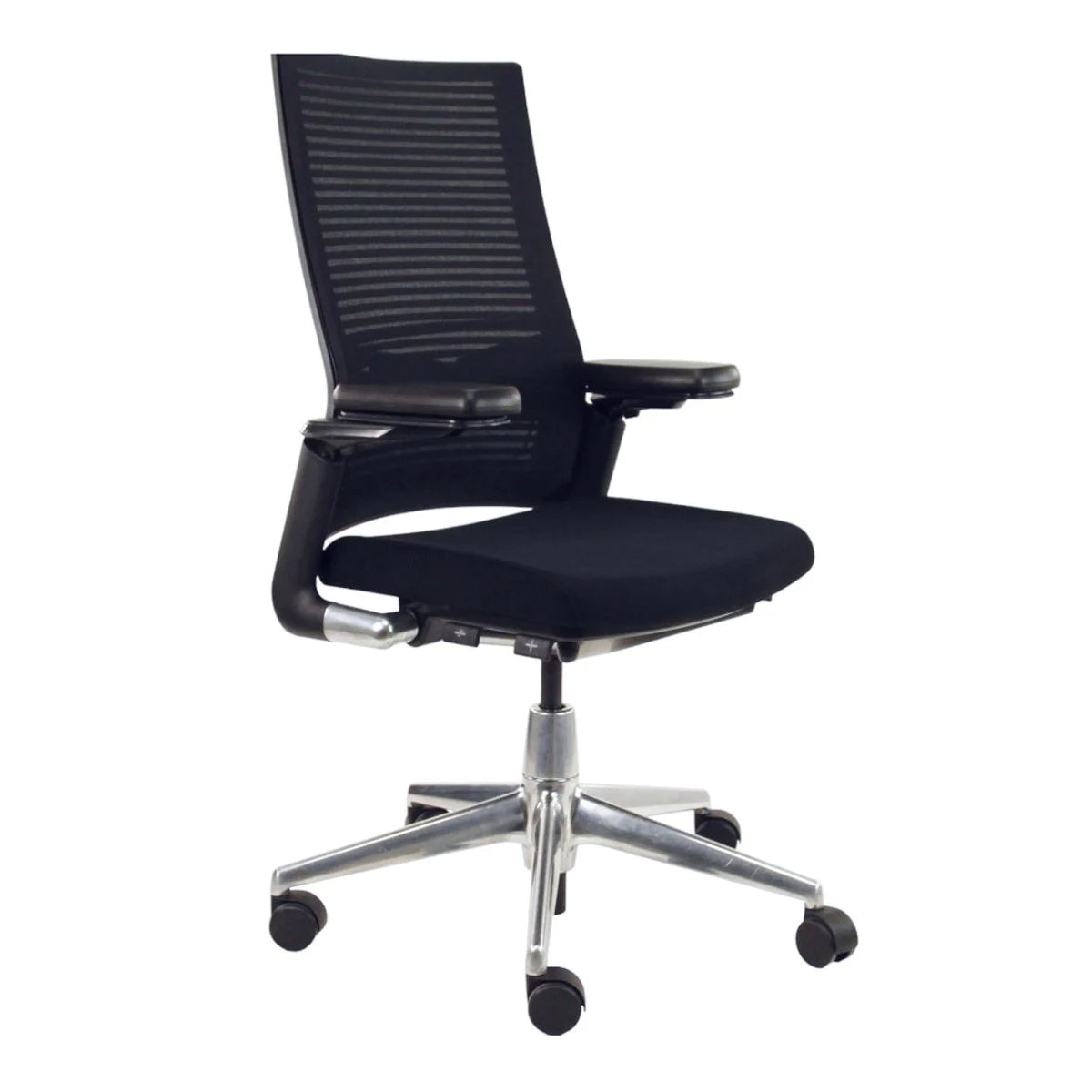 Ahrend 2020 bureaustoel *re-use* in de kleur zwart.