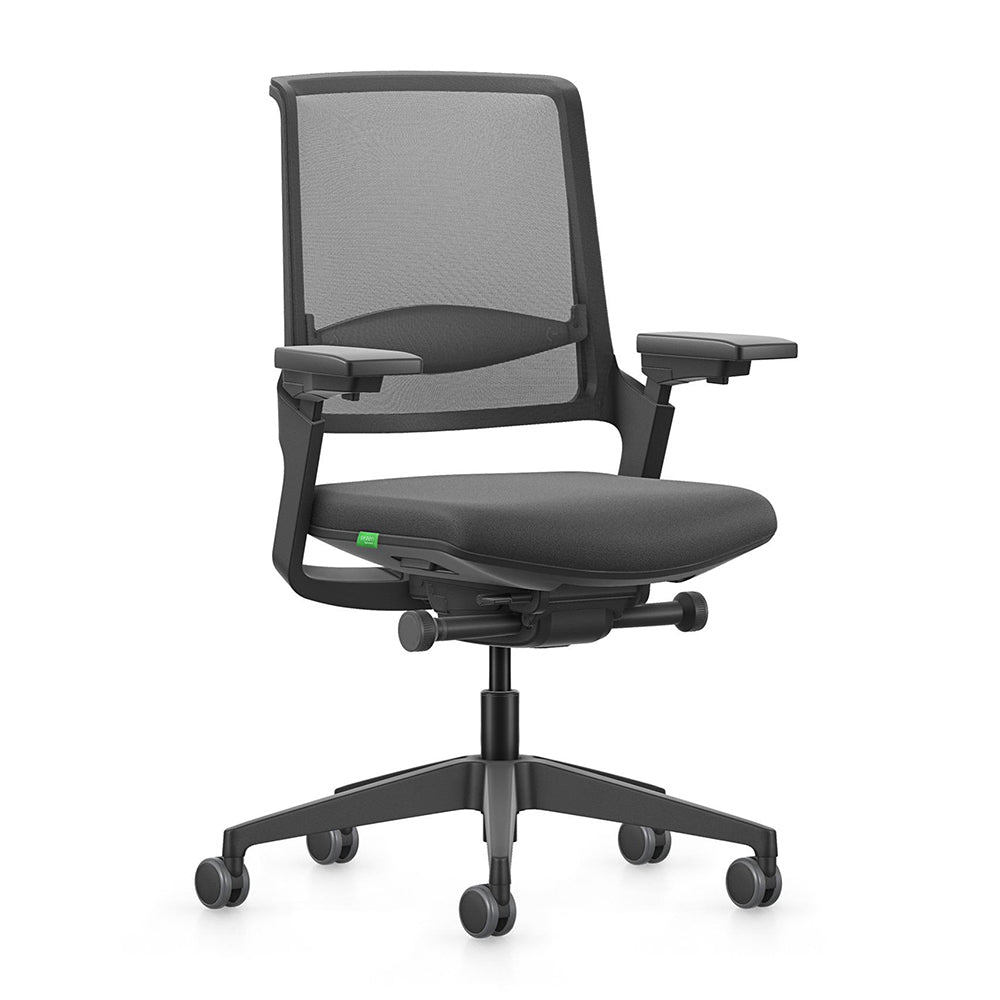 Bureaustoel sven in de kleur zwart.
