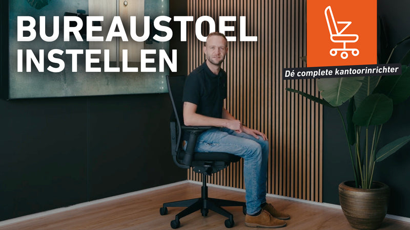 Bureaustoel instellen
