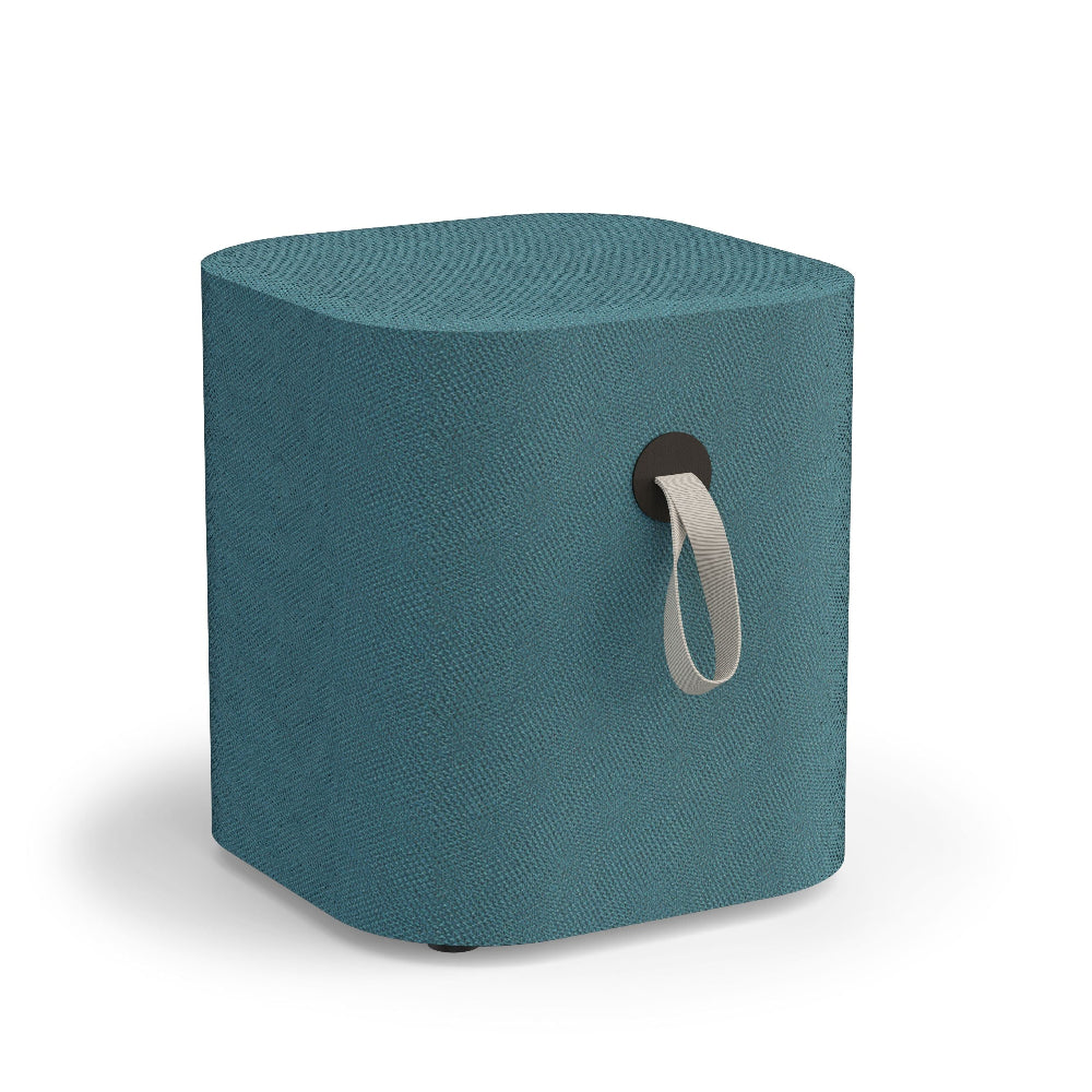Mooie diepblauw groene Coloq hocker van Viasit