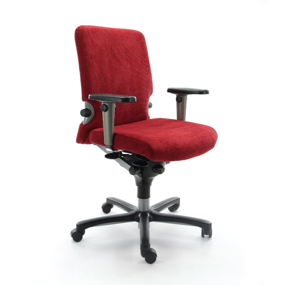 Haworth comforto 77 npr-1813 *re-use* in de kleur rood.