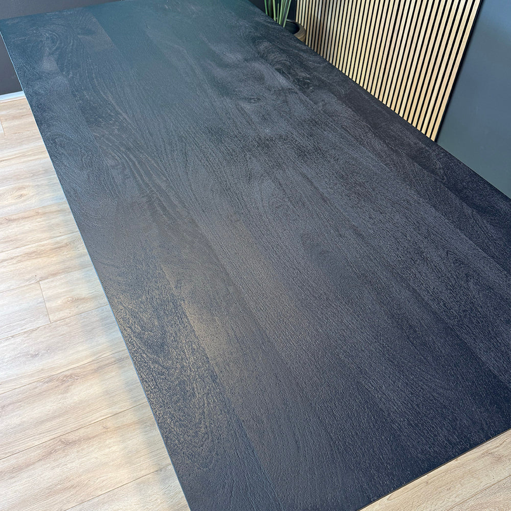 Eettafel Eiken - Zwart 180x100 cm