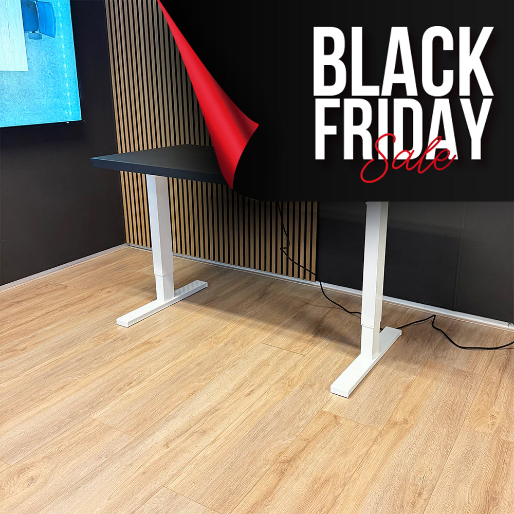 Actiforce Solid 1380 Zit-sta bureau zwart