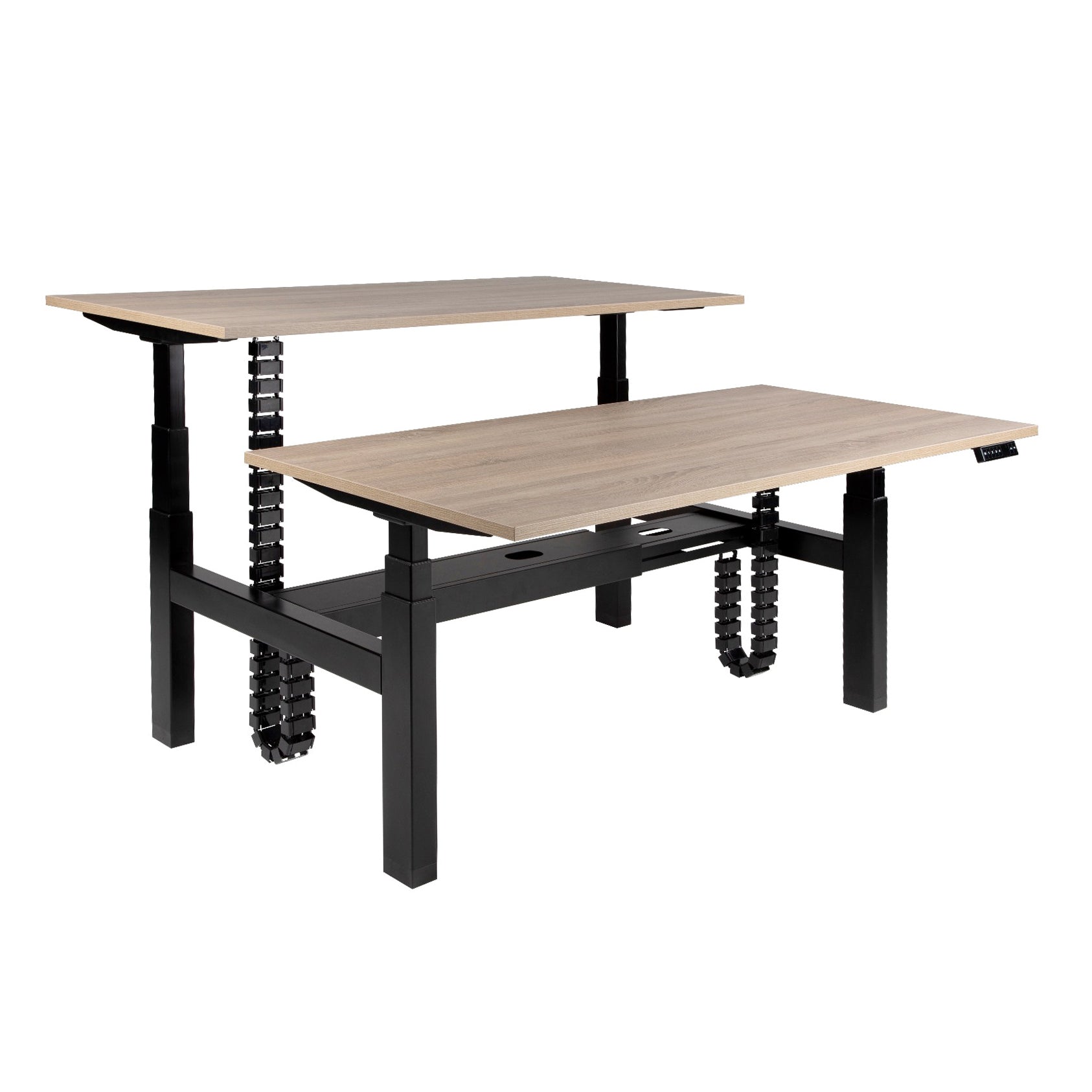 Ergowork duo zit-sta bureau in de kleur zwart.