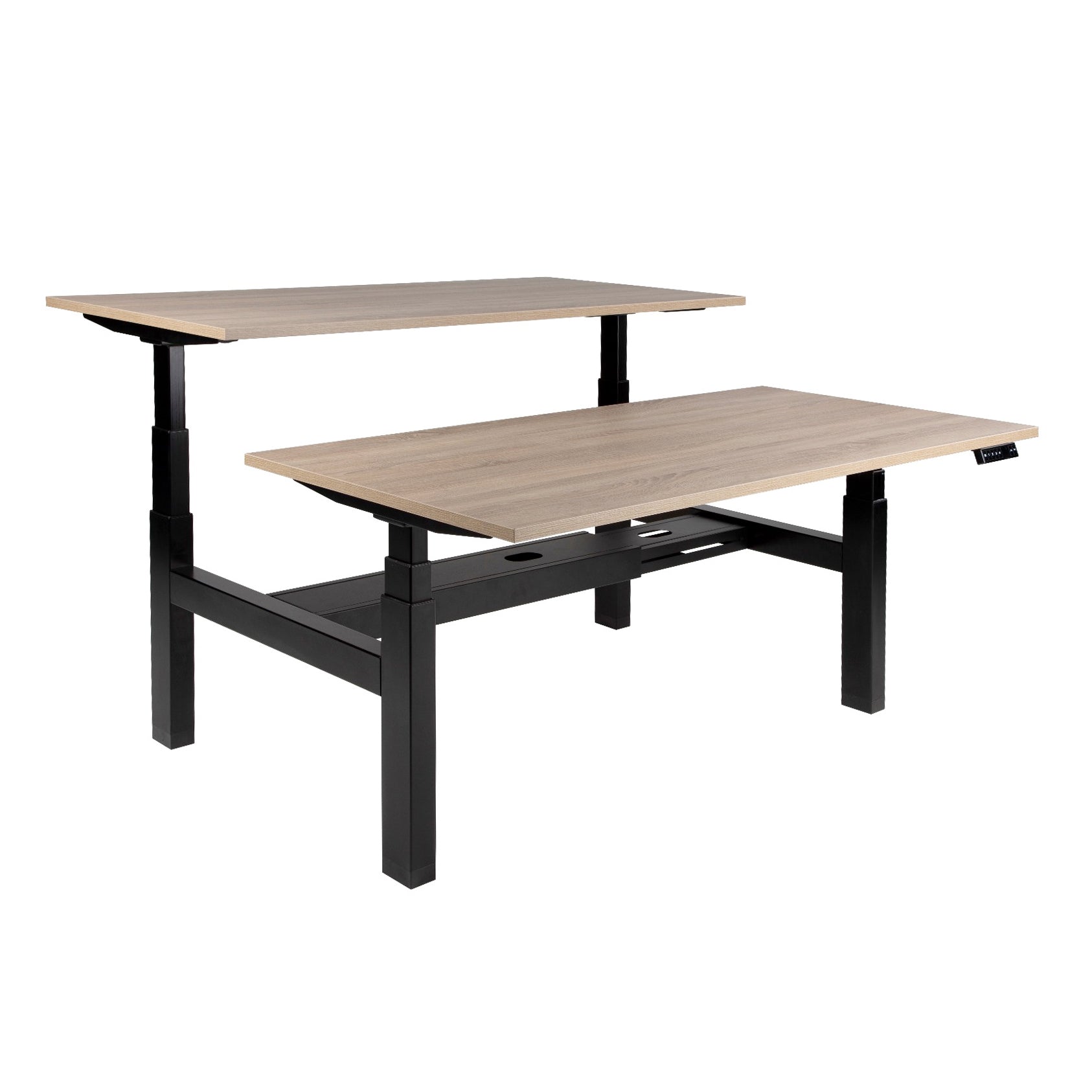 Ergowork duo zit-sta bureau in de kleur zwart.