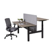 Ergowork pro duo zit-sta bureau in de kleur zwart.