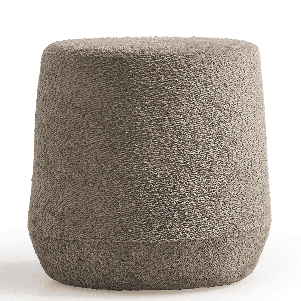 Vooraanzicht van de Nova Pouf poef in het beige