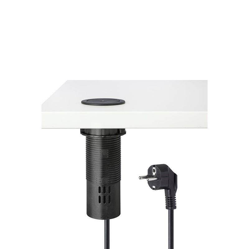 Power Pop Up small gemonteerd in een wit bureaublad