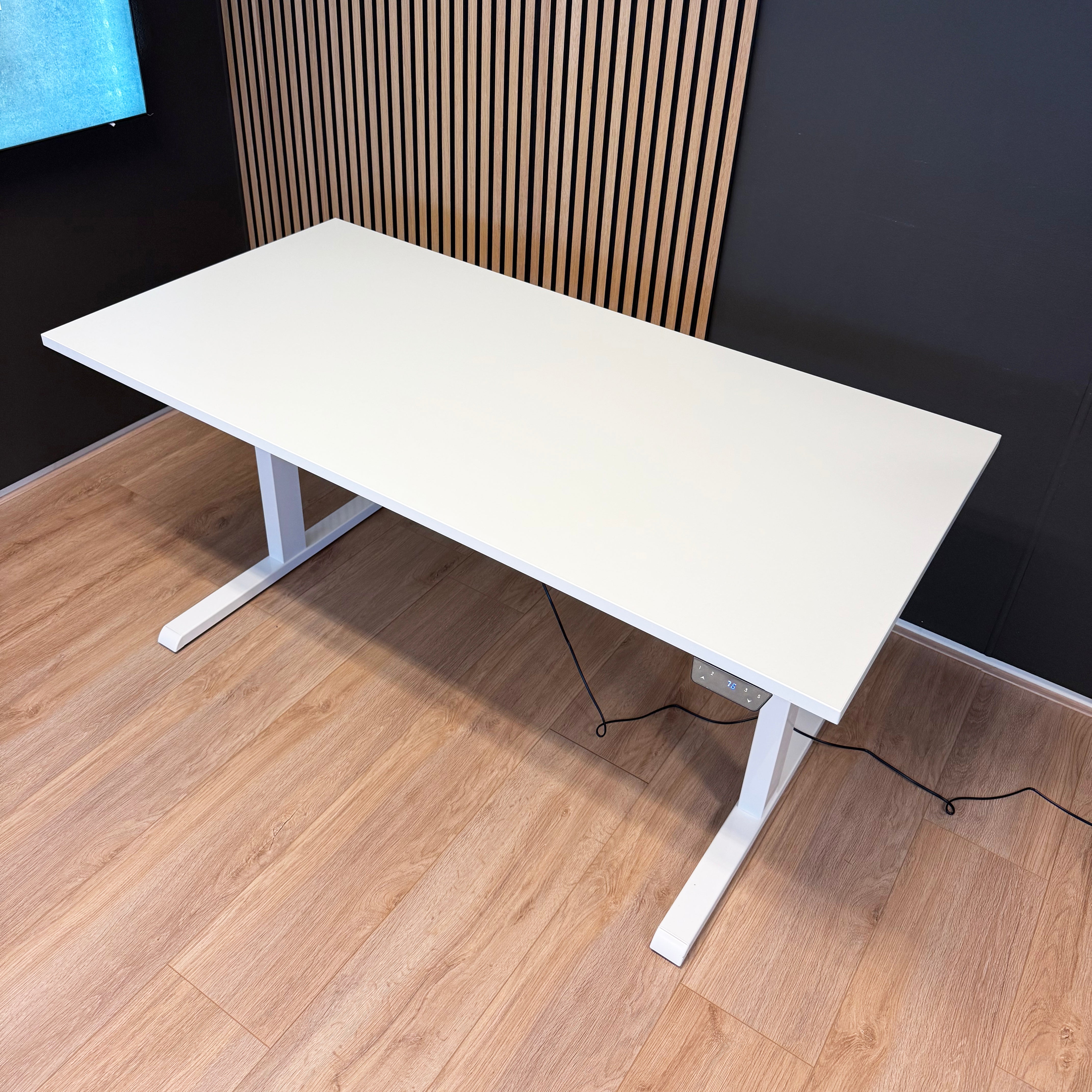 Steelforce 1050 Zit-sta bureau 160x80 cm (wit)