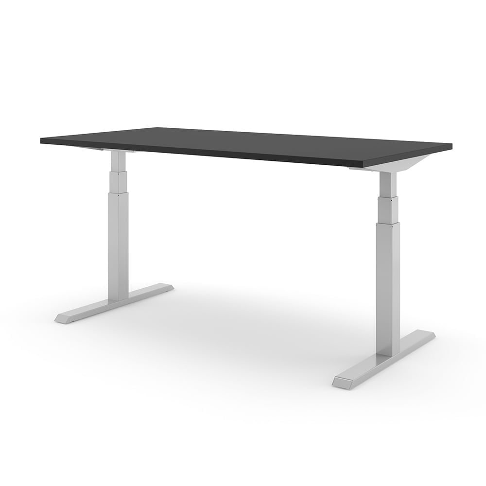 Steelforce pro 470 zit-sta bureau in de kleur zwart.