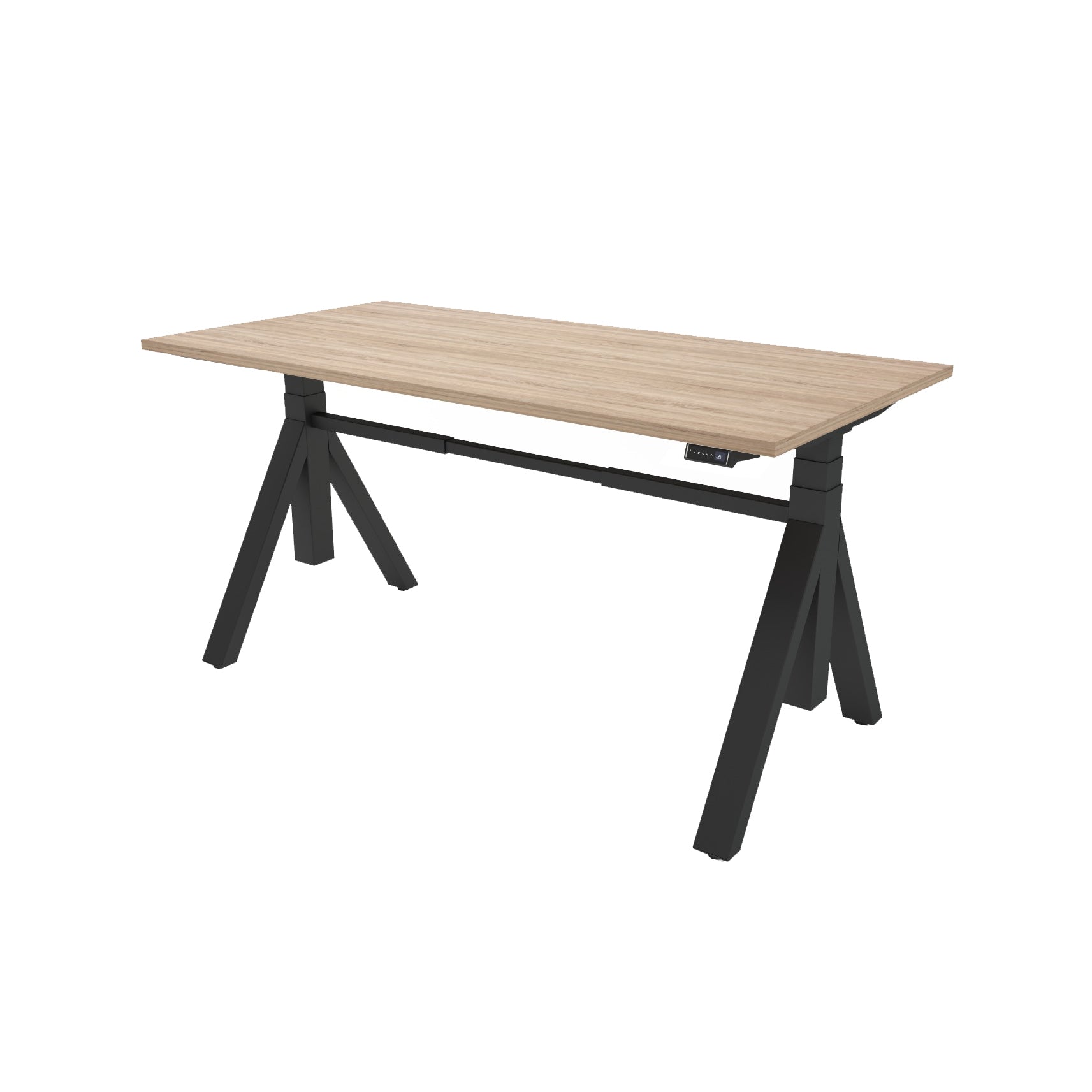 Yens zit-sta bureau in de kleur zwart.