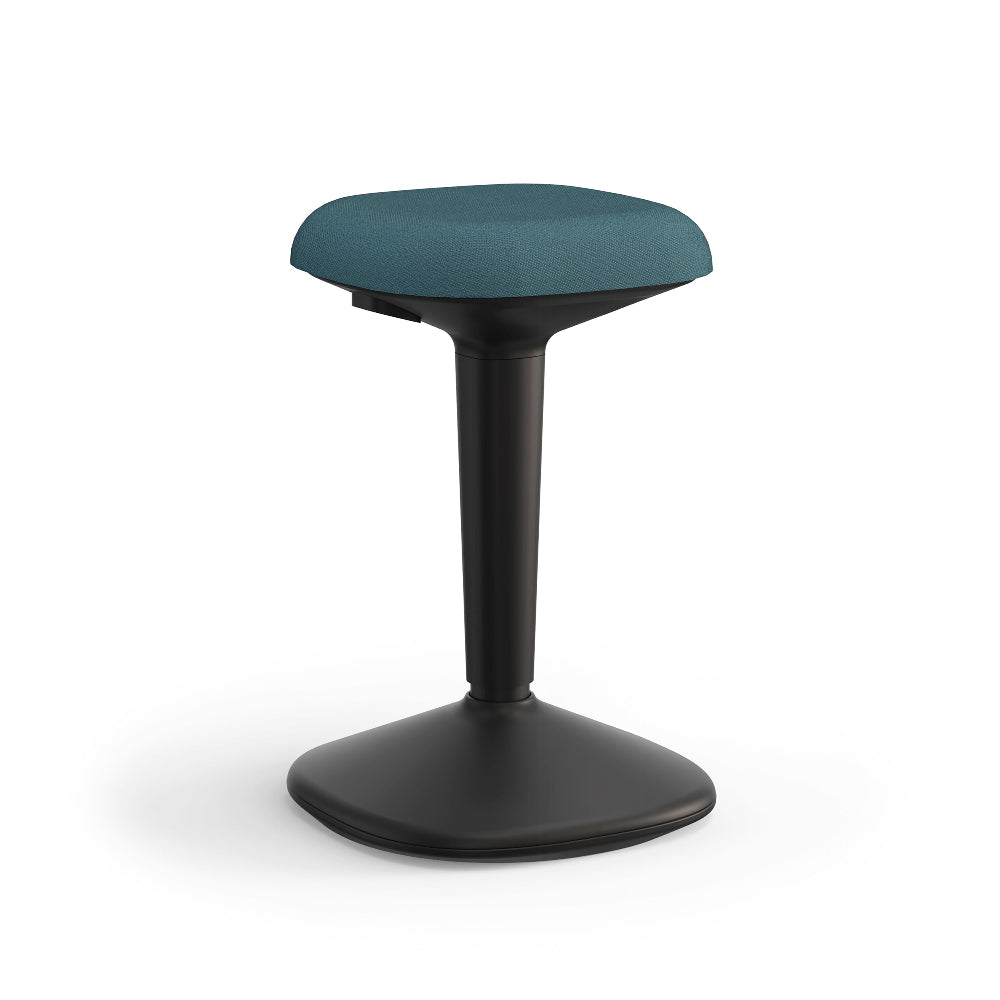 Viasit Younit in het zwart met een zitting in een mix van groen en blauw