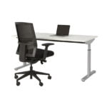 Easy bureau aluminium wit