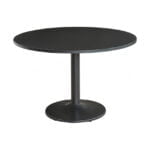Ronde tafel zwart blad egger2